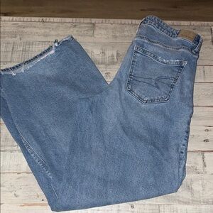 American Eagle Outfitters Blue Flare & Wide Leg Jeans